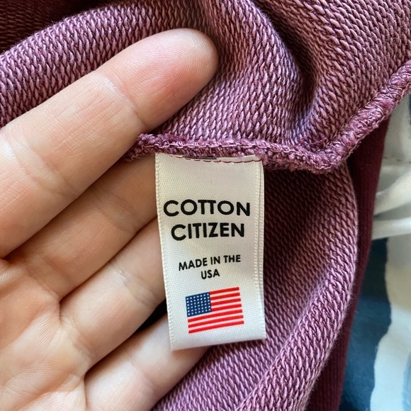 NWOT Cotton Citizen Men’s Sangria Hoodie Burgundy - Picture 7 of 9